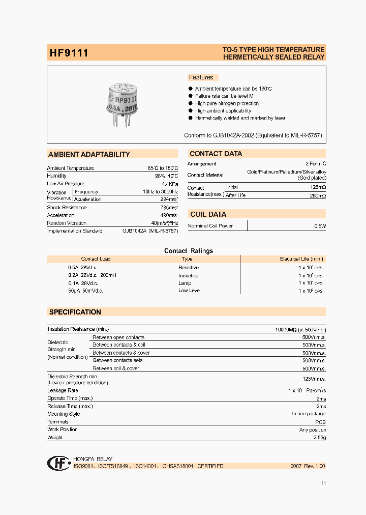 HF9111-2703_1249128.PDF Datasheet