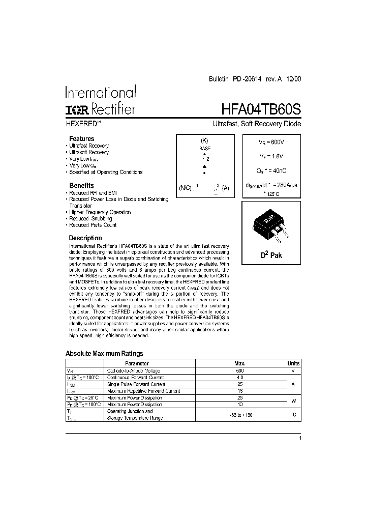 HFA04TB60S_1249142.PDF Datasheet