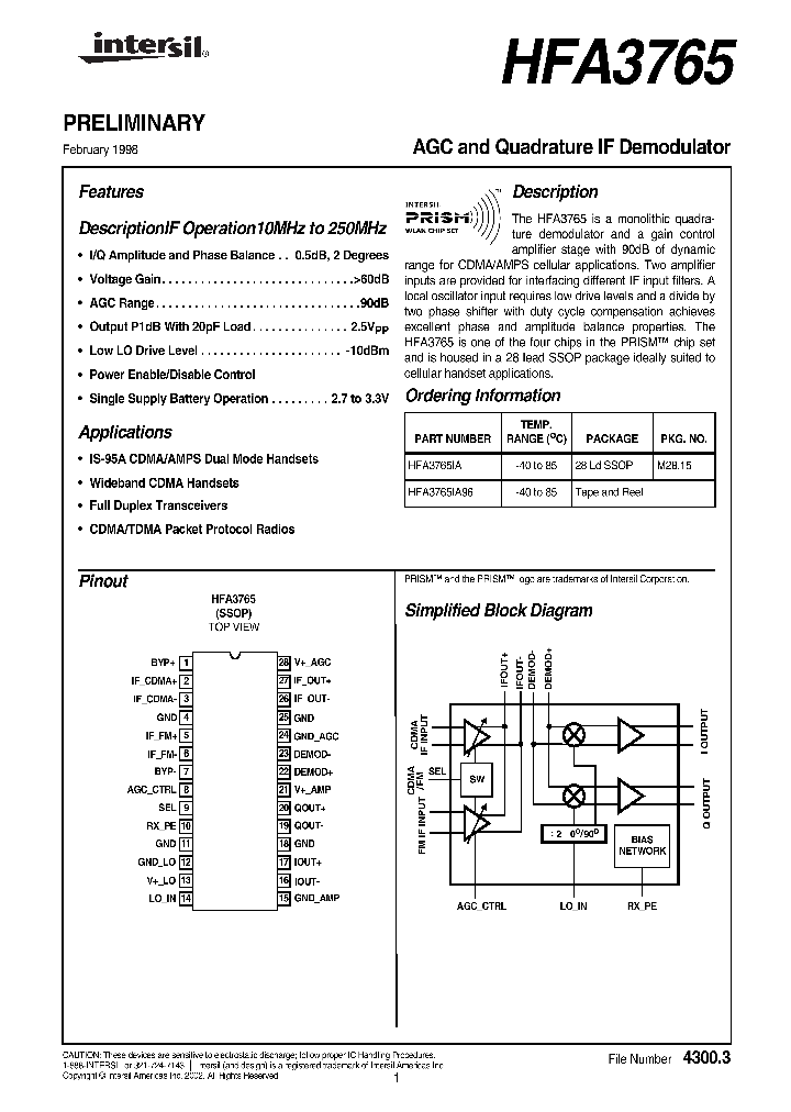 HFA3765IA96_1249259.PDF Datasheet