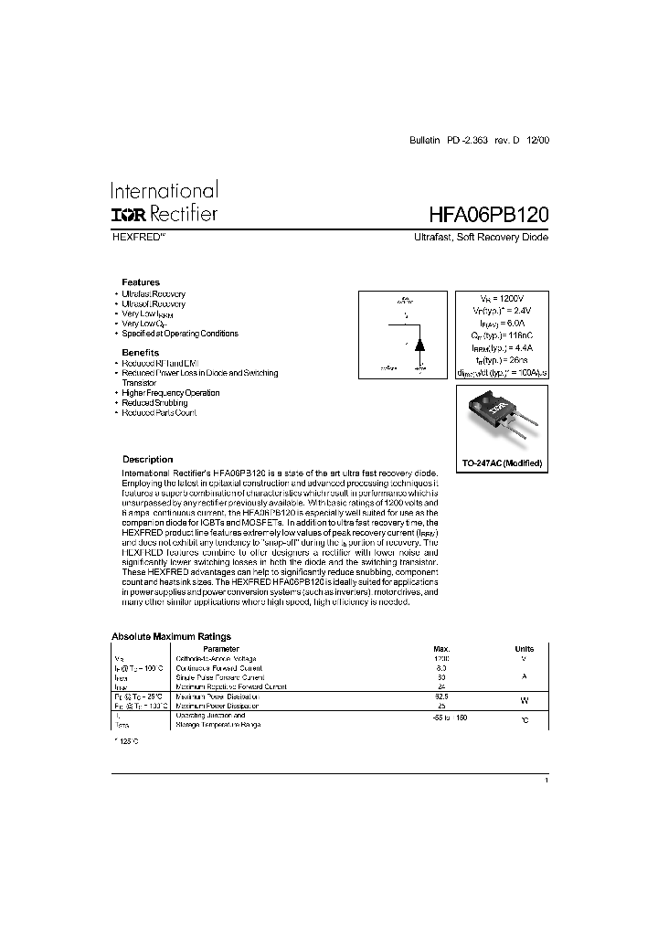 HFB06PB120_1249292.PDF Datasheet