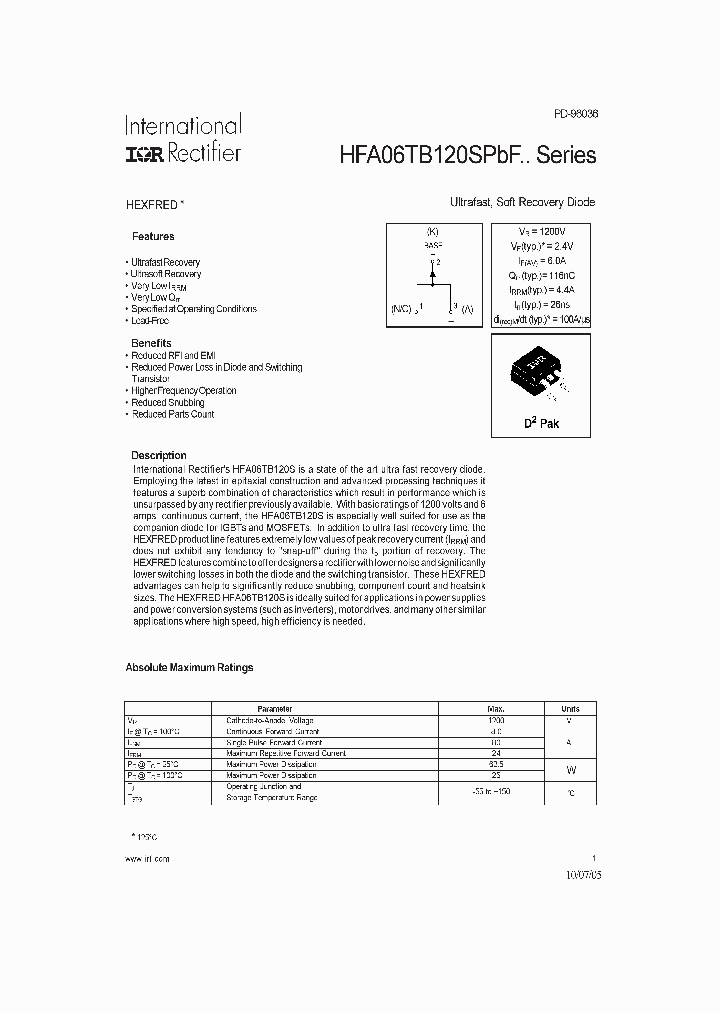HFB06TB120STR_1249294.PDF Datasheet