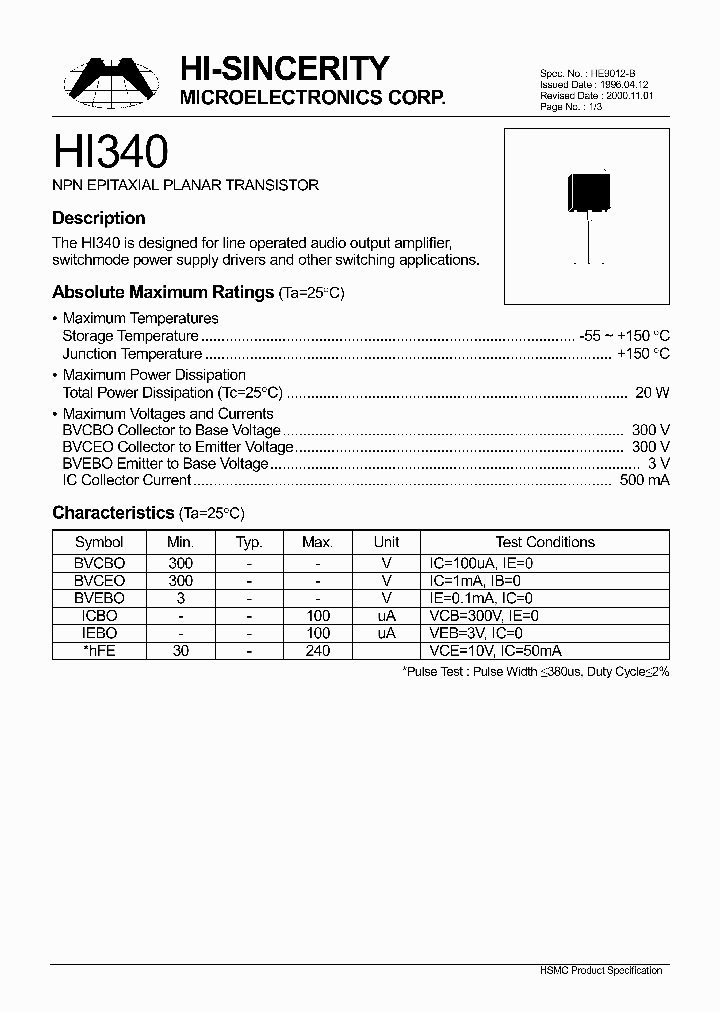 HI340_1169189.PDF Datasheet