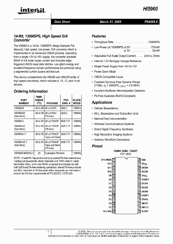 HI5960SOICEVAL1_1249819.PDF Datasheet
