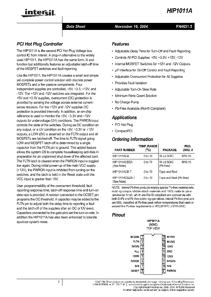 HIP1011ACBZA_1061160.PDF Datasheet