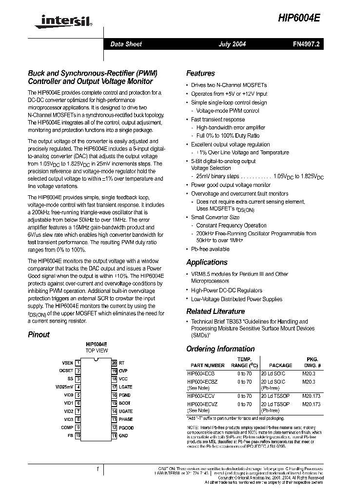 HIP6004ECBZ_854796.PDF Datasheet
