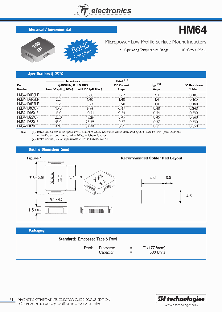 HM64_1135709.PDF Datasheet