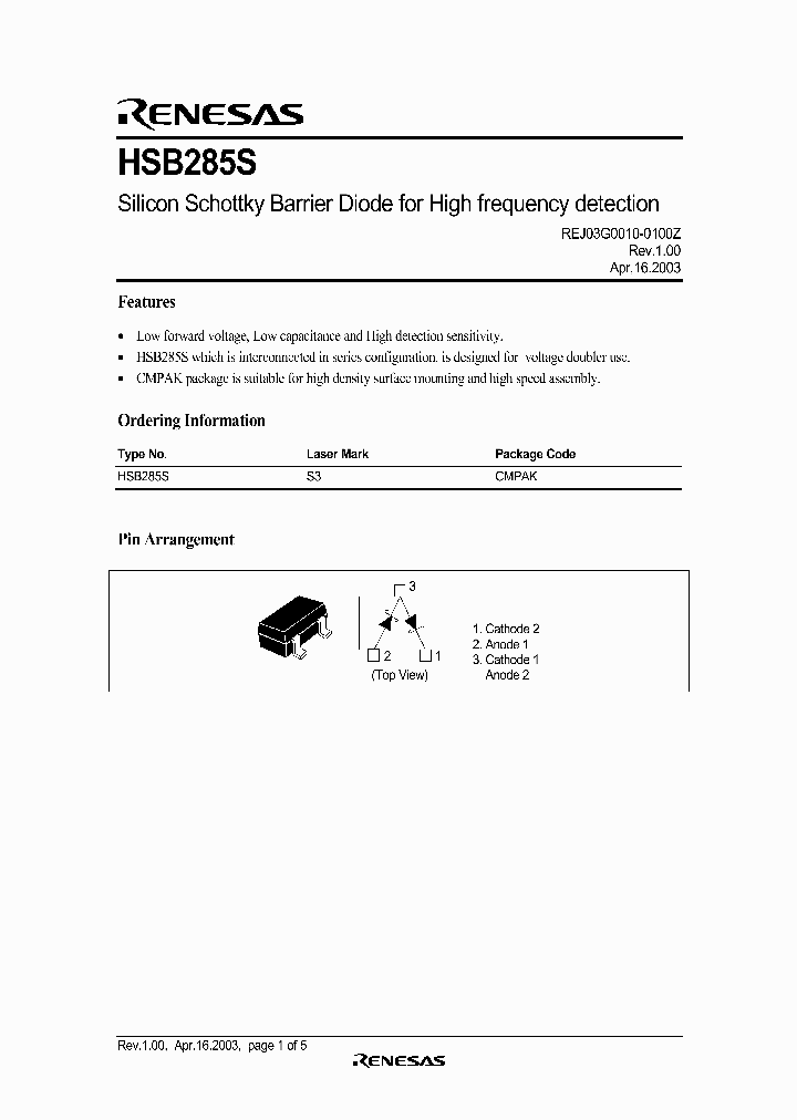 HSB285S_1251255.PDF Datasheet