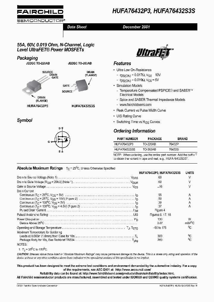 HUFA76432S3S_1251933.PDF Datasheet