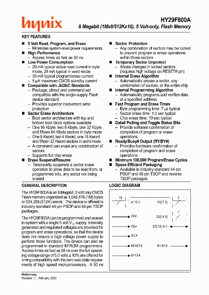 HY29F800ATT-55_683218.PDF Datasheet