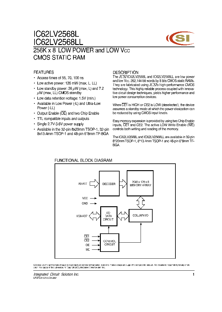 IC62LV2568L-70TI_1252574.PDF Datasheet