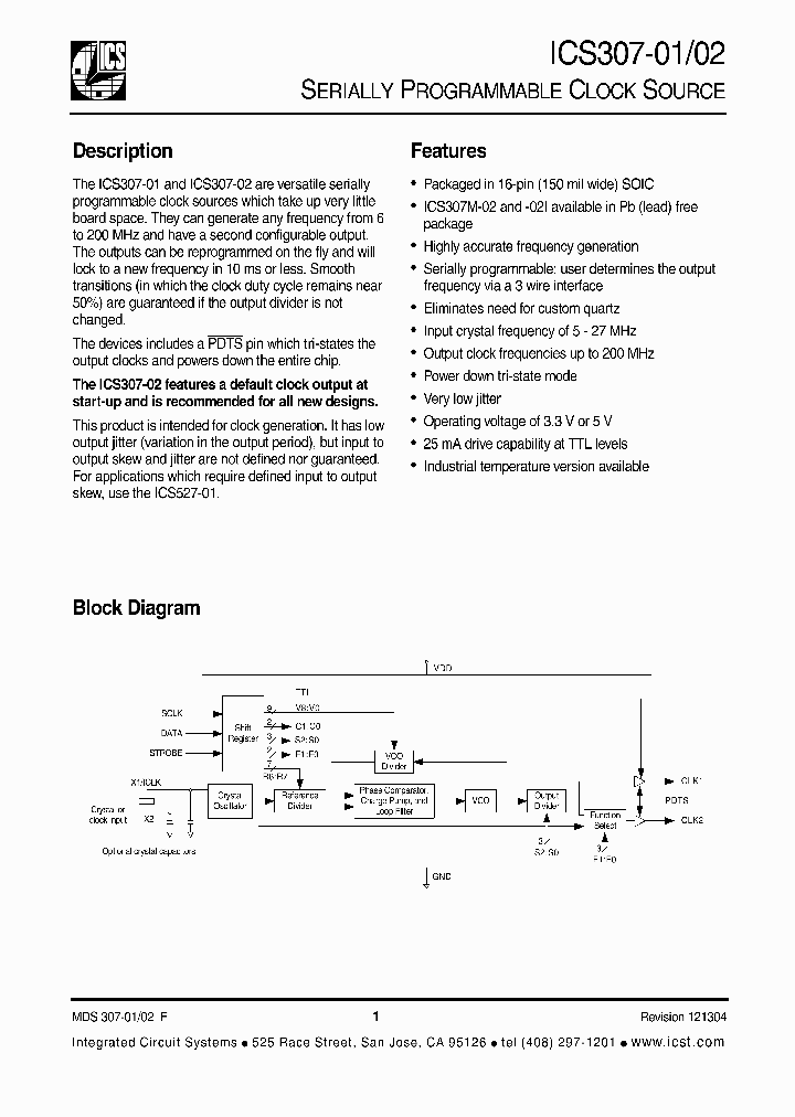 ICS307M-02ILF_609813.PDF Datasheet