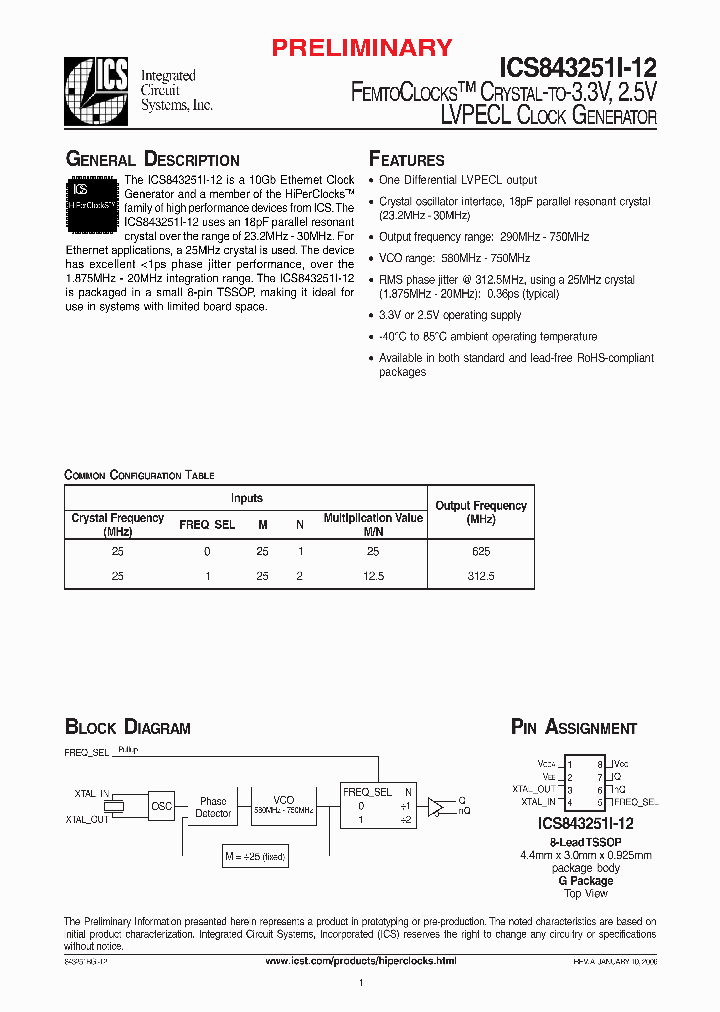 ICS843251I-12_1253018.PDF Datasheet