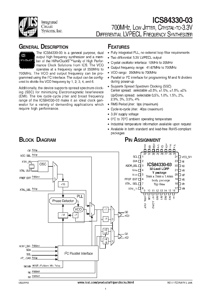 ICS84330-03_873192.PDF Datasheet