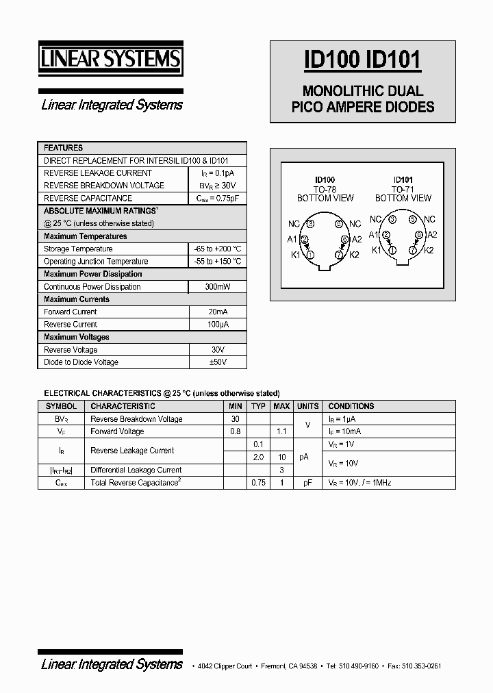 ID101_1253529.PDF Datasheet