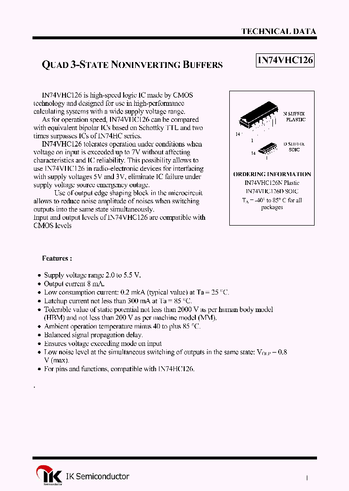 IN74VHC126N_1254870.PDF Datasheet