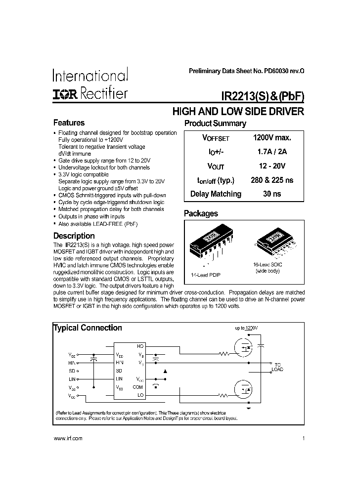 IR2181SPBF_1255219.PDF Datasheet