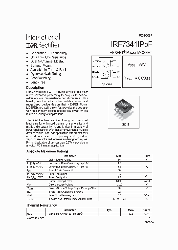 IRF7341IPBF_1034431.PDF Datasheet