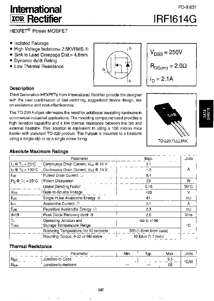 IRFI614G_1255846.PDF Datasheet