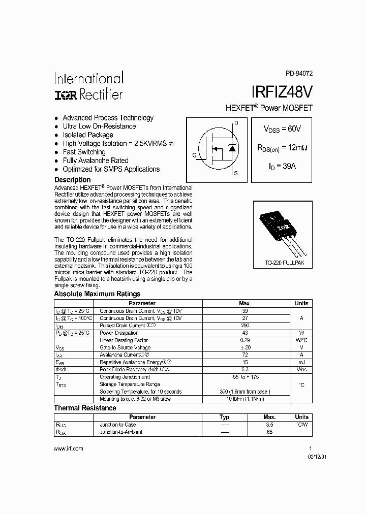 IRFIZ48V_1255913.PDF Datasheet