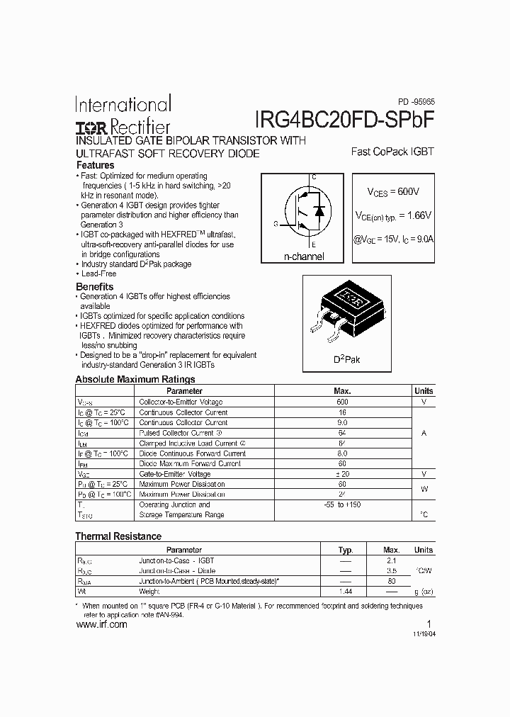 IRG4BC20FD-SPBF_1152970.PDF Datasheet