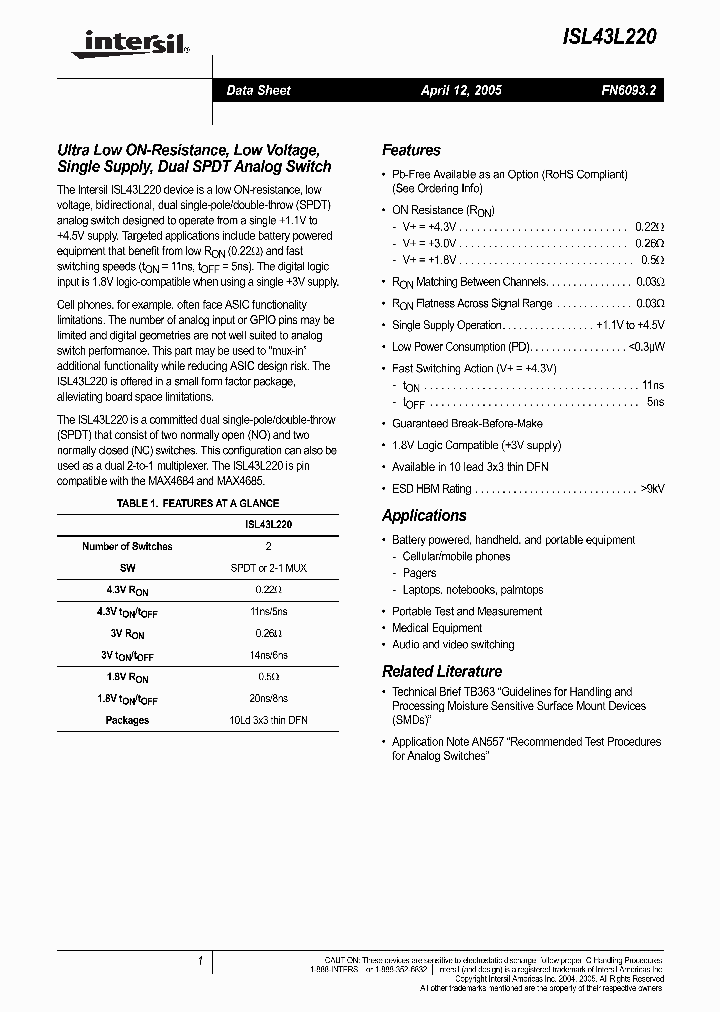 ISL43L220IRZ-T_1257365.PDF Datasheet