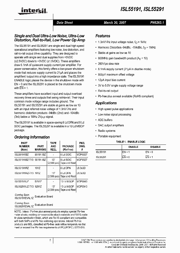 ISL55291_711137.PDF Datasheet