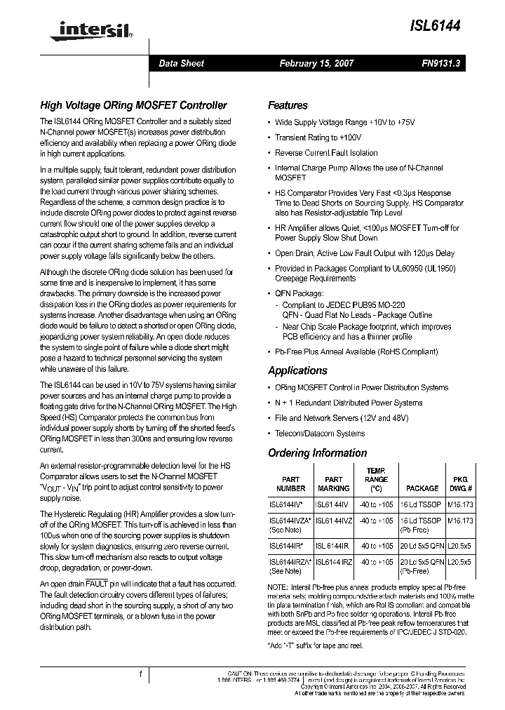 ISL614407_706508.PDF Datasheet