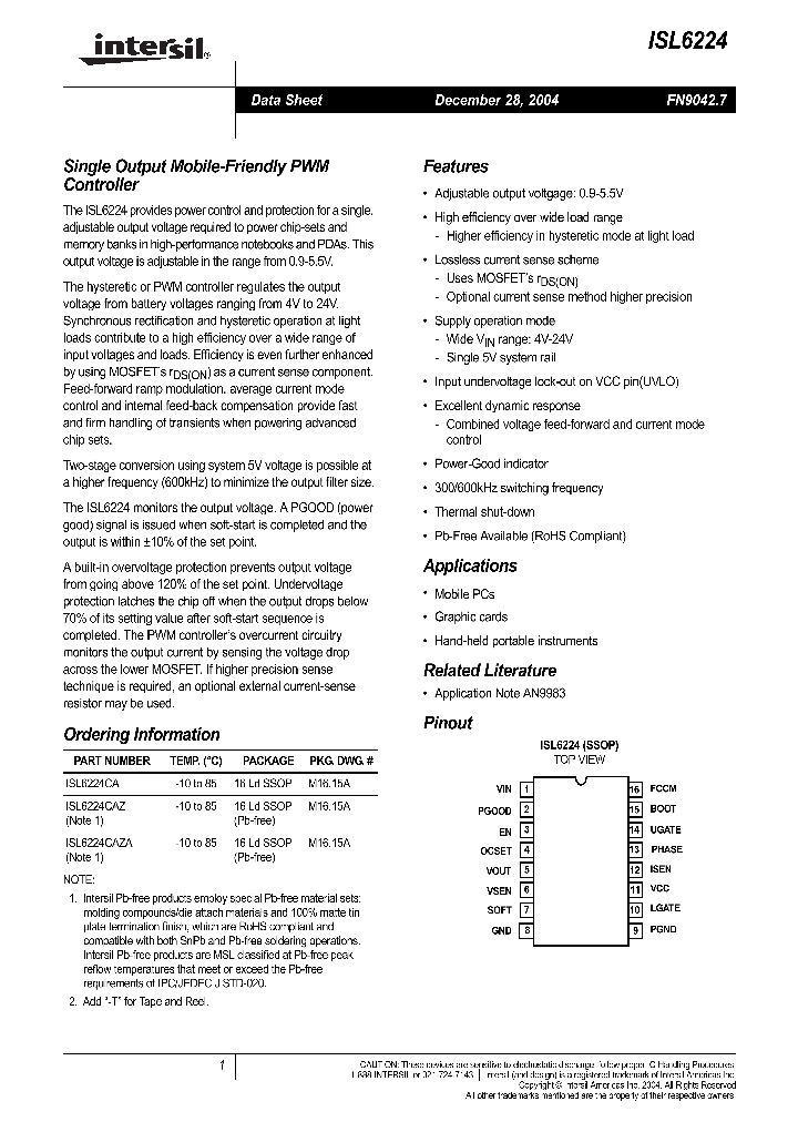 ISL6224CA_706458.PDF Datasheet