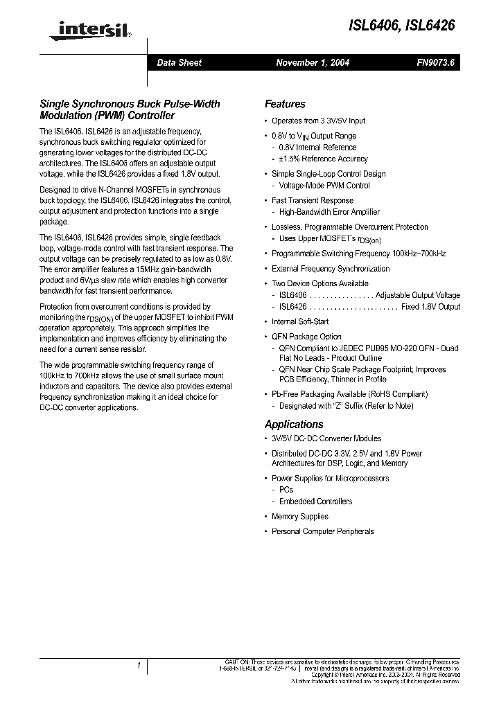 ISL6406IB_706410.PDF Datasheet