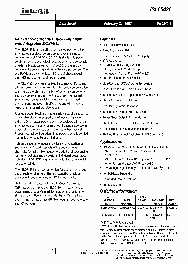 ISL65426IRZA_705058.PDF Datasheet