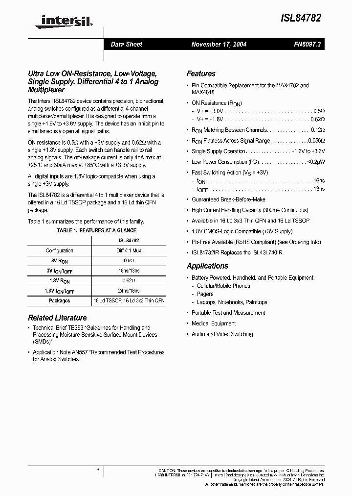 ISL84782_718847.PDF Datasheet