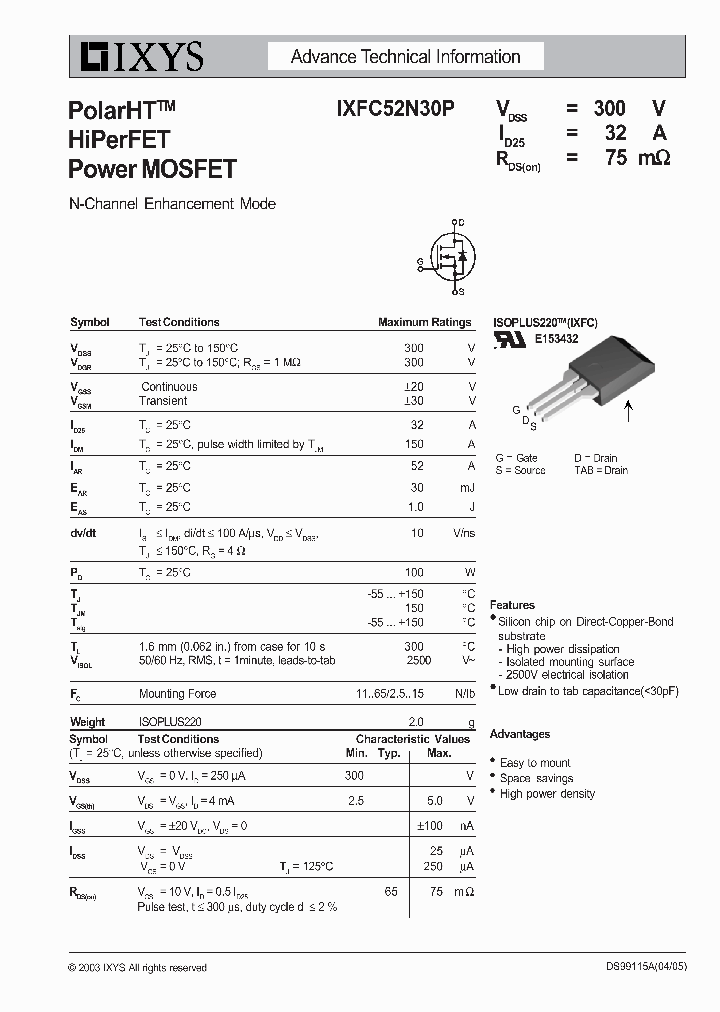 IXFC52N30P_1257968.PDF Datasheet