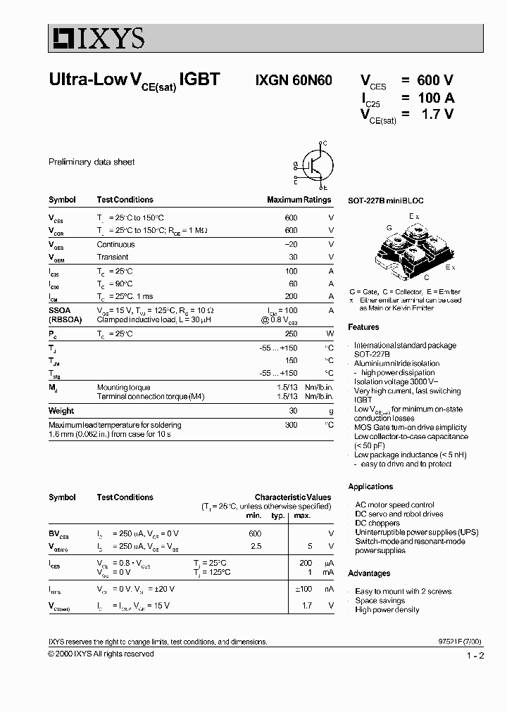 IXGN60N60_1258152.PDF Datasheet