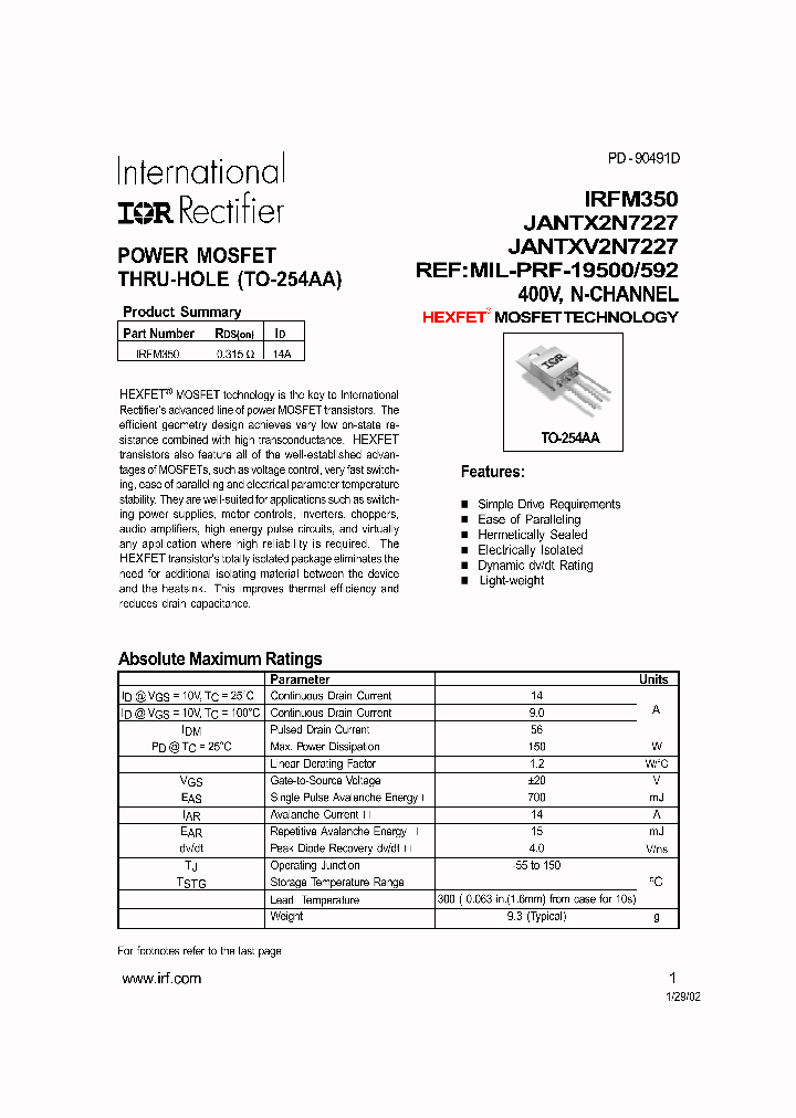 JANTXV2N7227_1258652.PDF Datasheet