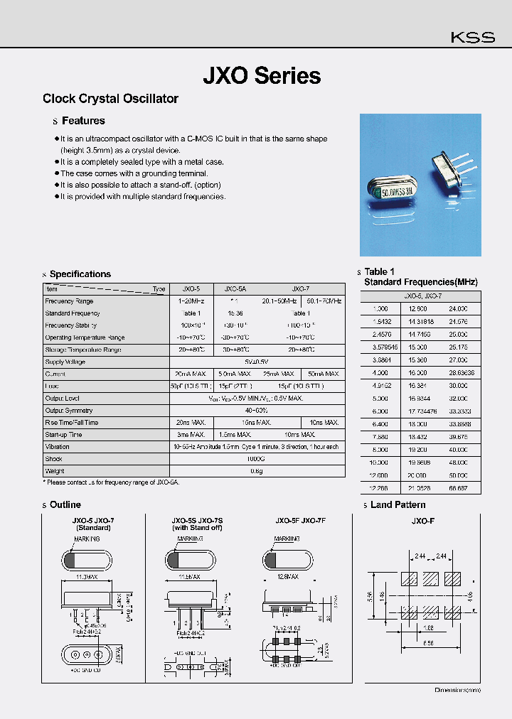 JXO-7_1258819.PDF Datasheet
