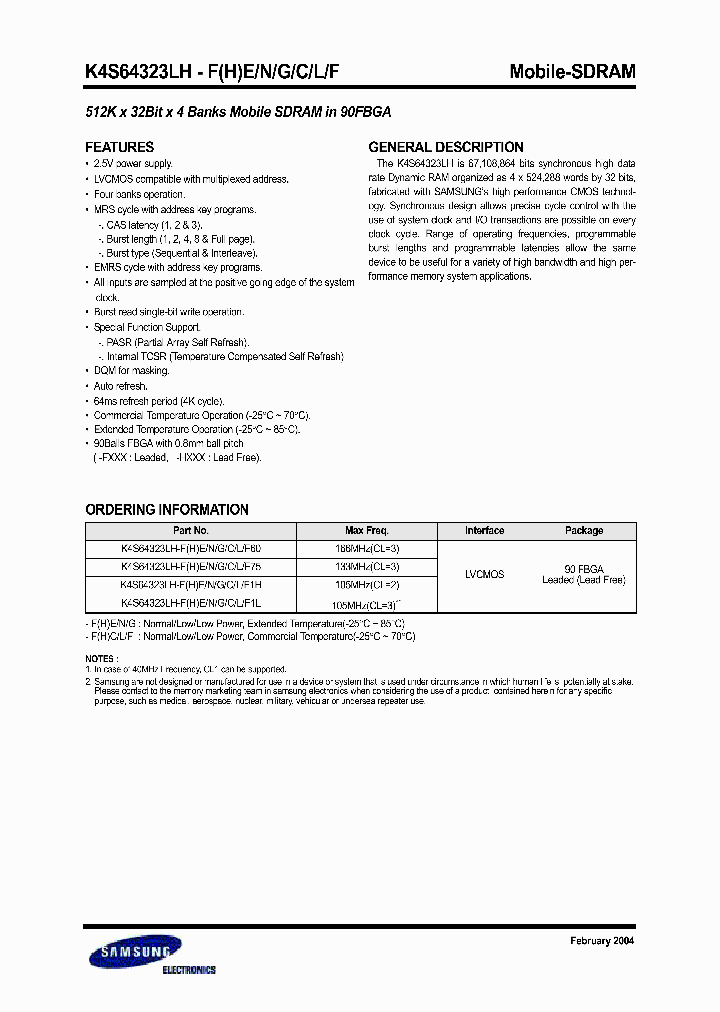 K4S64323LH-HN75_1259183.PDF Datasheet
