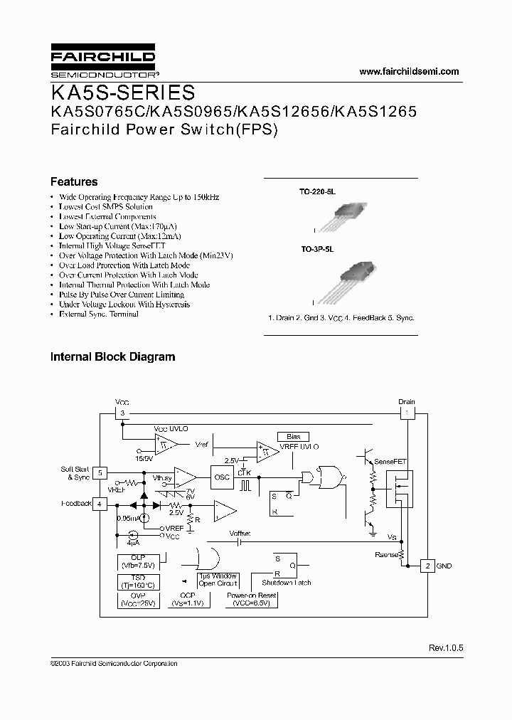 KA5S03_741377.PDF Datasheet
