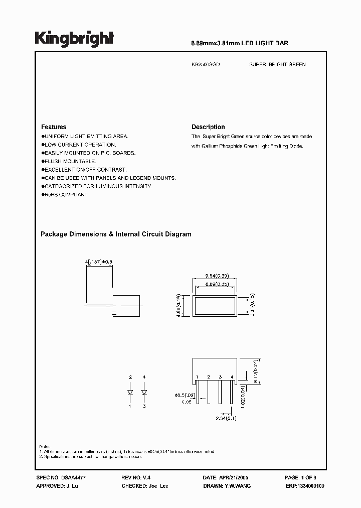 KB2500SGD_1259751.PDF Datasheet