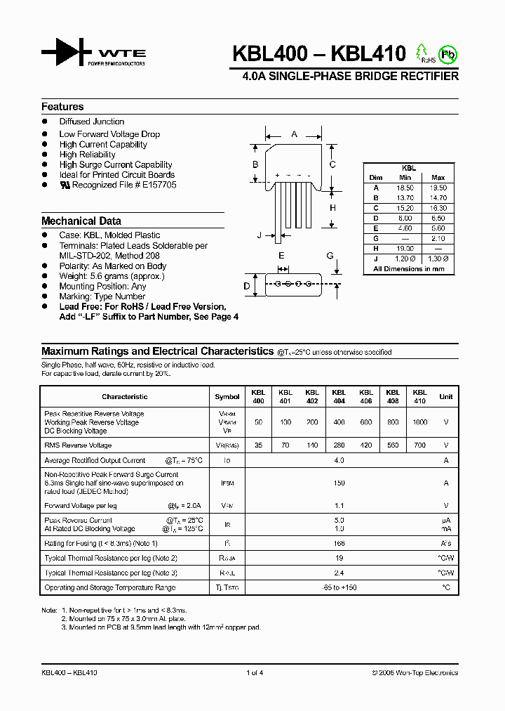 KBL410_1259833.PDF Datasheet