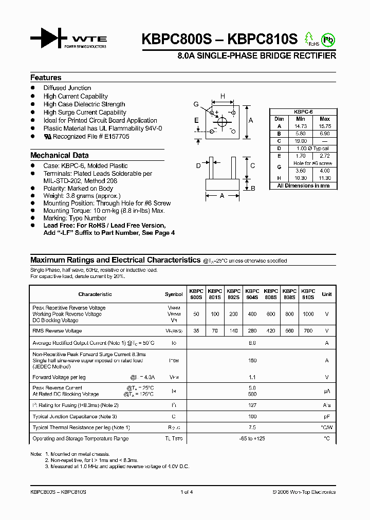KBPC810S_1259994.PDF Datasheet