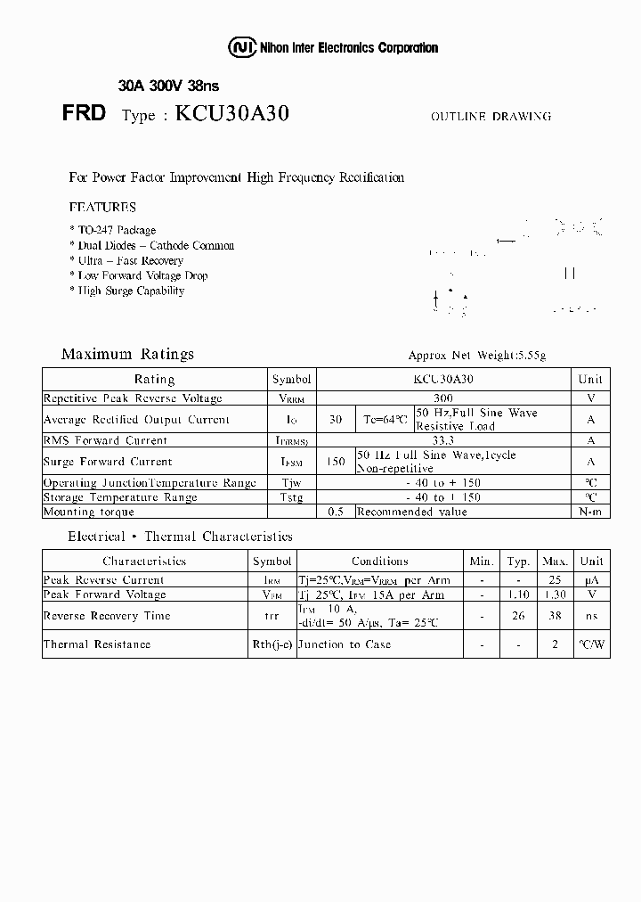 KCU30A30_1260089.PDF Datasheet