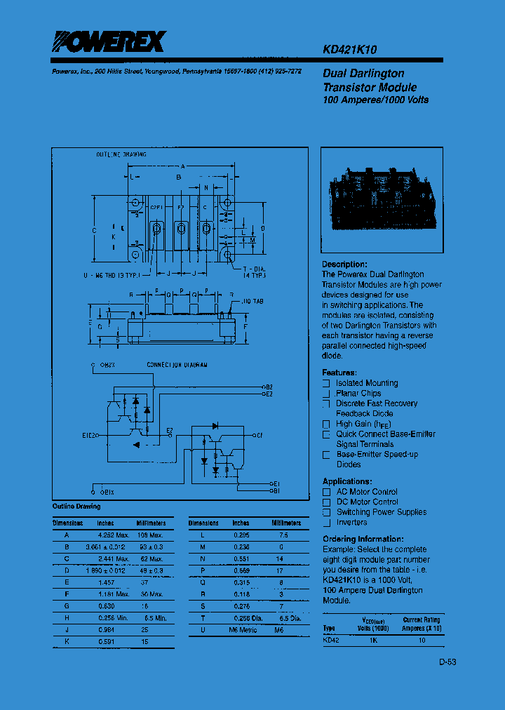 KD421K10_1260108.PDF Datasheet