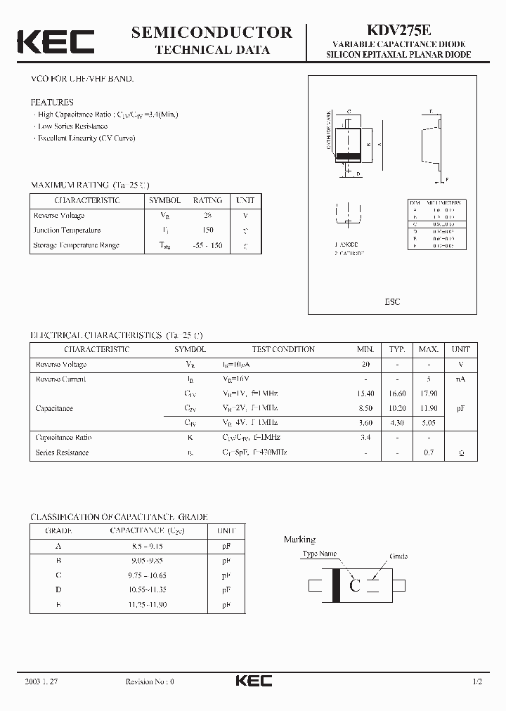 KDV275E_1260174.PDF Datasheet