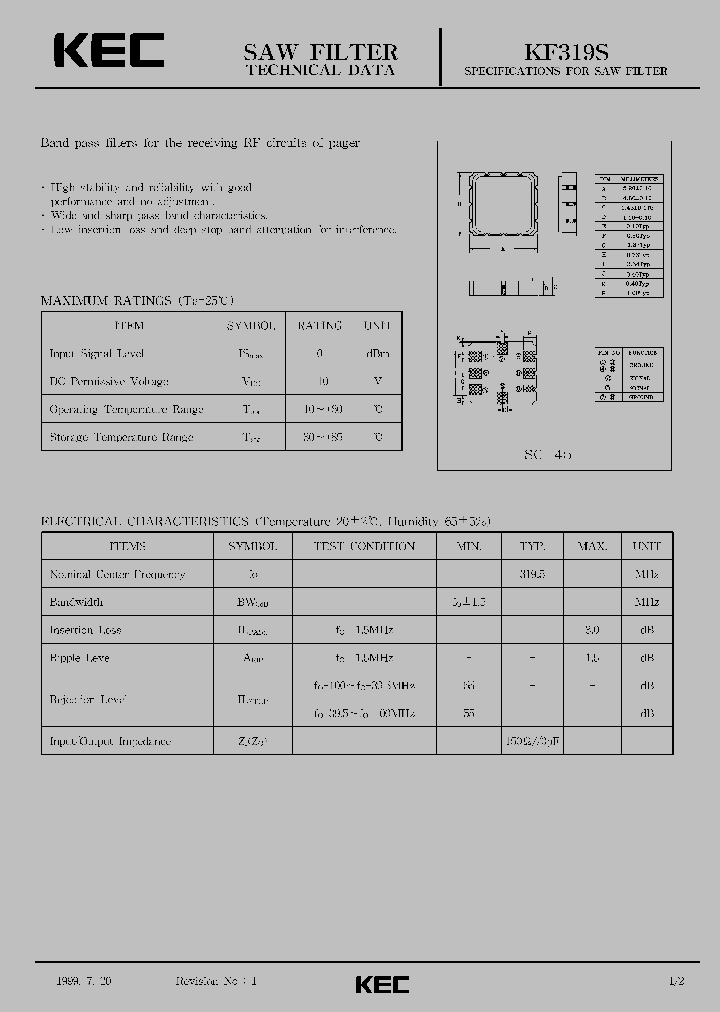 KF319S_1260229.PDF Datasheet