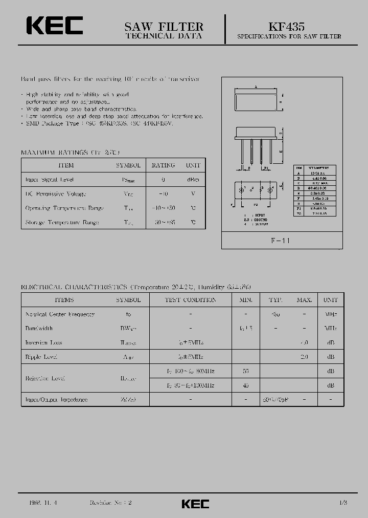 KF435V_1260245.PDF Datasheet