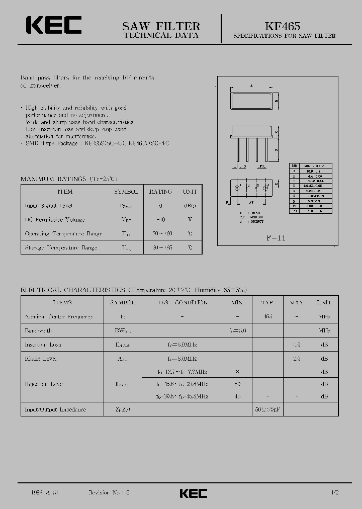 KF465V_1260268.PDF Datasheet
