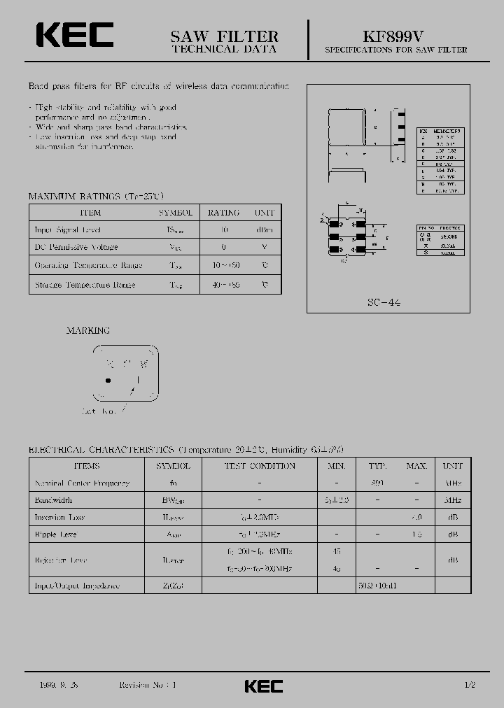 KF899V_1260282.PDF Datasheet