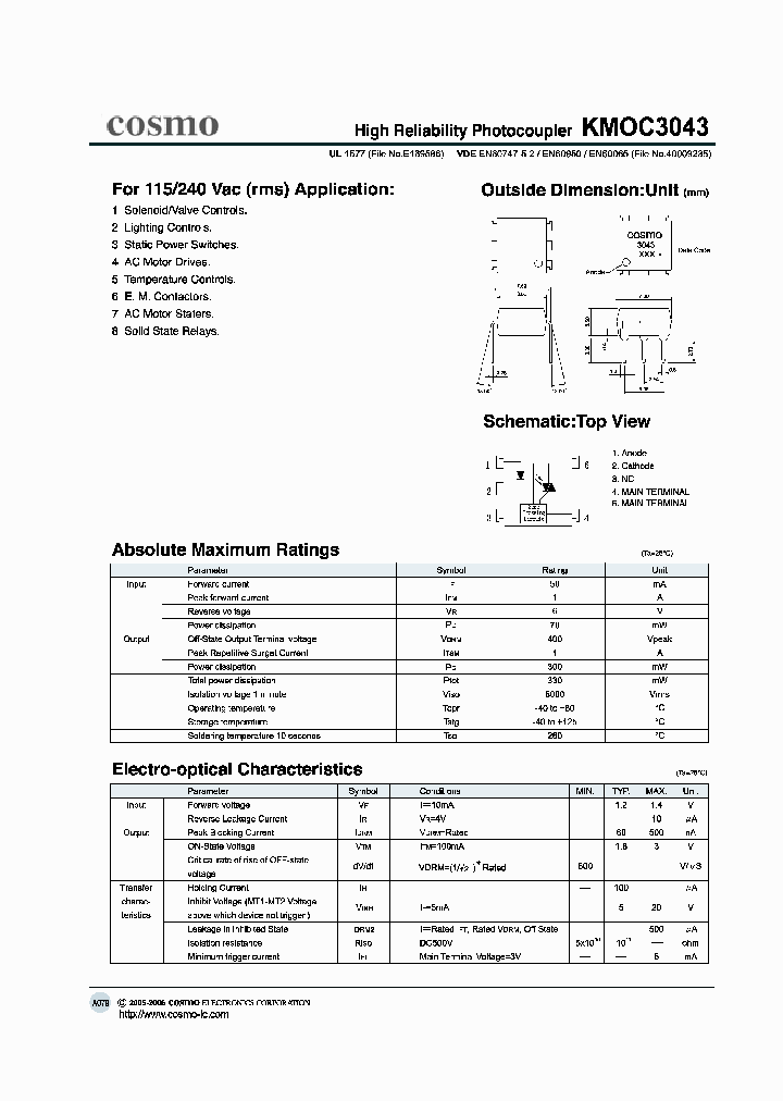 KMOC3043_1260717.PDF Datasheet