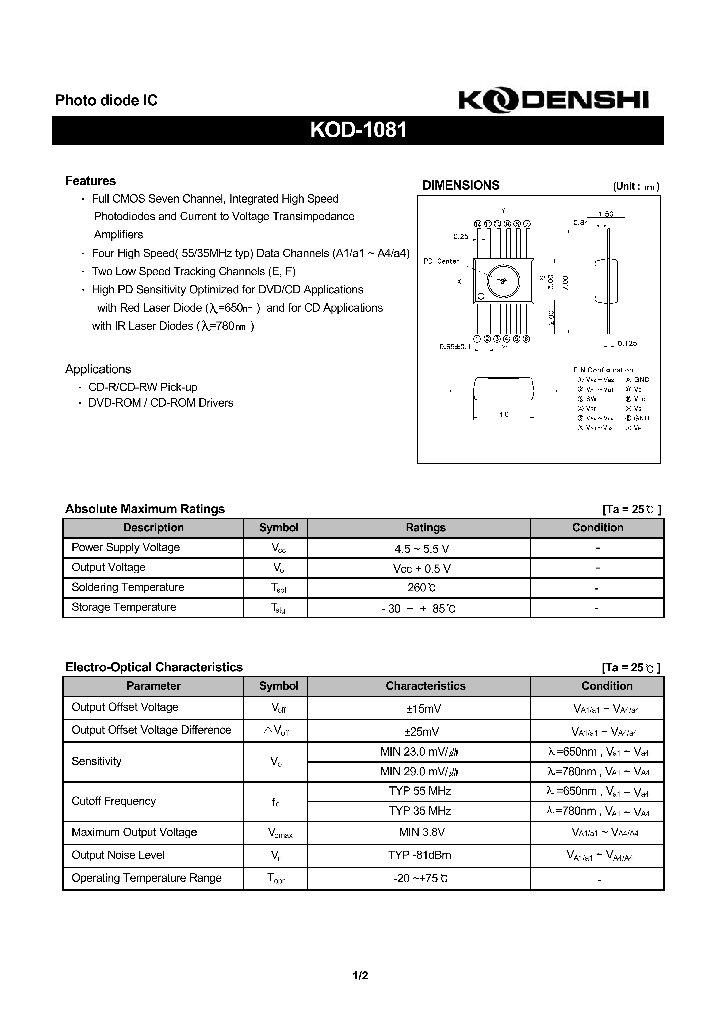 KOD-1081_1260759.PDF Datasheet