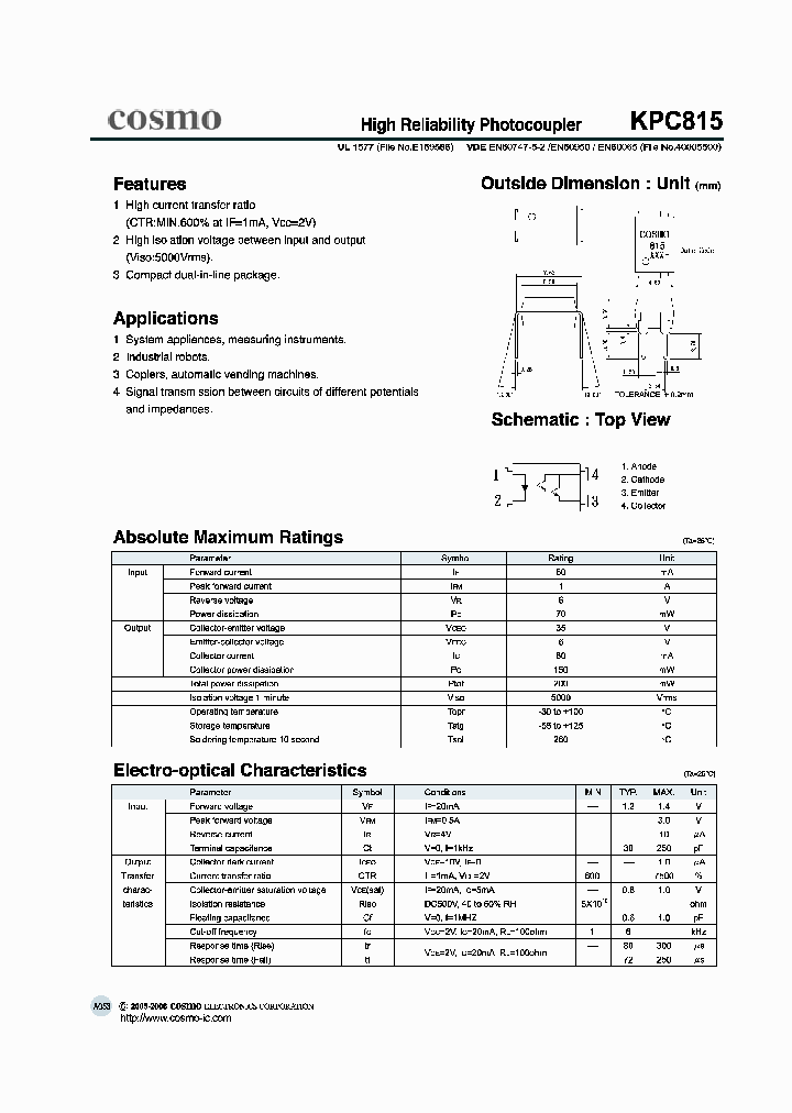 KPC815_795901.PDF Datasheet